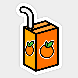 Orange Fruit Box Sticker